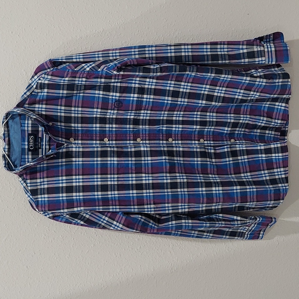 Chaps Easy Care Button Down Long Sleeve Shirt